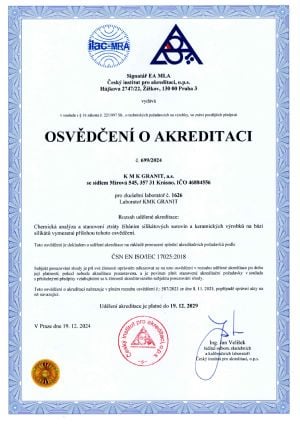 akreditace laboratorních zkoušek