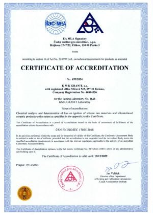 Laboratory testing accreditation